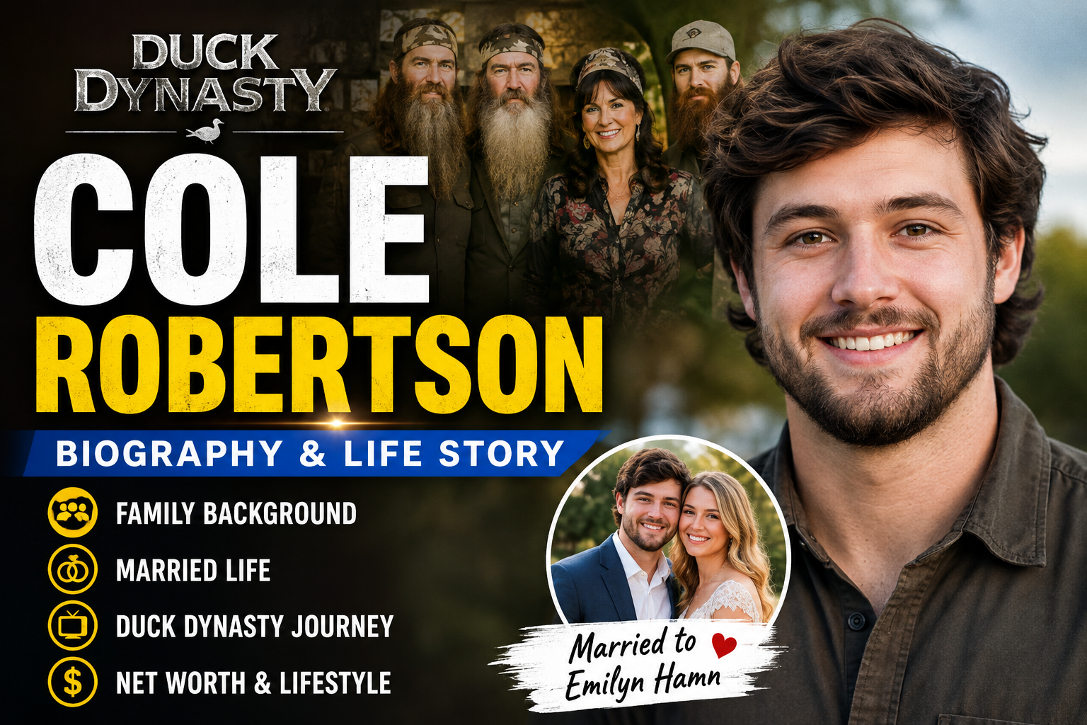 Cole Robertson Biography Age, Family, Fiancée, Net Worth, Duck Dynasty & More